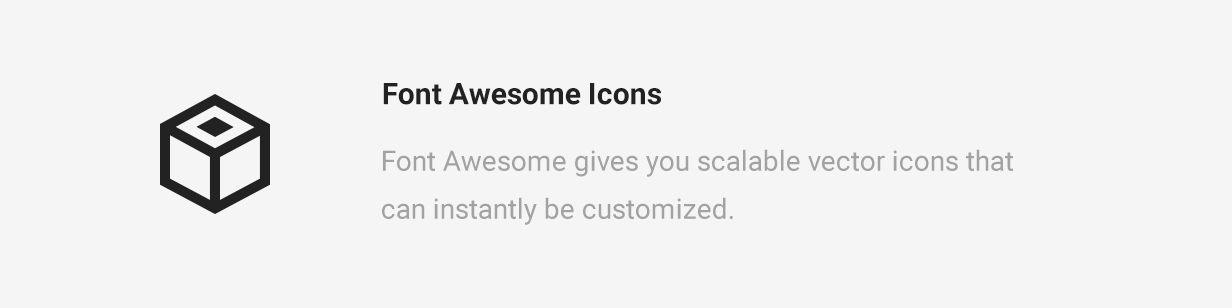Mae font awesome Icons